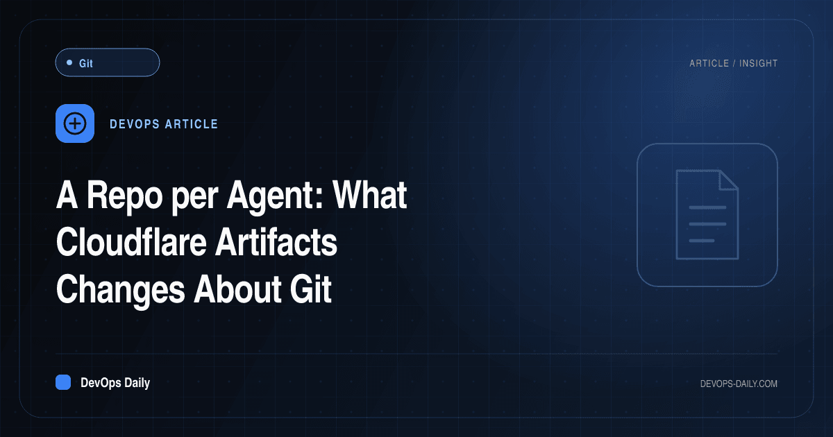 A Repo per Agent: What Cloudflare Artifacts Changes About Git